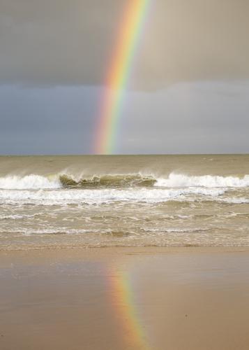 Arc-en-ciel à la Côte Sauvage