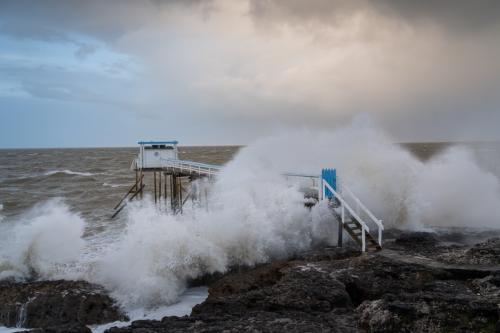 Tempête sur l'estuaire de la Gironde