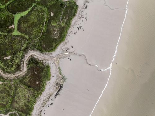 Vue aérienne de la Seudre